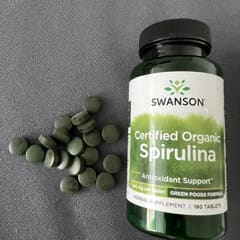 Spiruline Bio Certifiée Swanson 500 Mg - Boîte De 180 Comprimés, Neuve