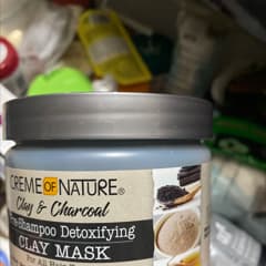 Creme Of Nature Clay & Charcoal Detox Haarmaske – 326g, Entgiftende Vorshampoo-Kur