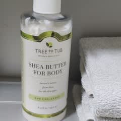 シアバターボディローション、無香料、250ml（8.5液量オンス）