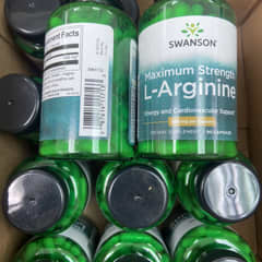 Swanson L-Arginine Forte 850 Mg – Complément Alimentaire – 90 Capsules – Boîte Neuve