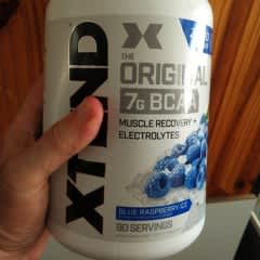 ブルーラズベリーアイス オリジナル7G BCAA、ブルーラズベリーアイス、420g（14.8オンス）