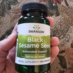 Capsules Extrait Graines De Sésame Noir 5000 Mg - 90 Capsules, Vegan, Origine Inde