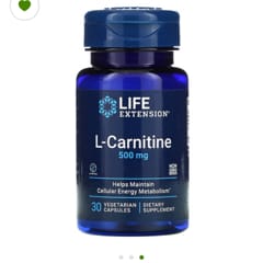 L-Carnitine, 500 mg, 30 Vegetarian Capsules