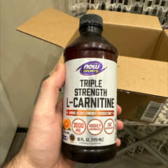 now triple strength l carnitine Now L-Carnitine Triple Strength Citrus 3000 mg Liquid Syrup (16 fl oz) |  Delivery Near Me main image 1