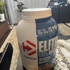 Dymatize Elite 100% Whey Chocolate Peanut 2170g - High Protein Low Sugar Powder Whey Protein And BCAAs