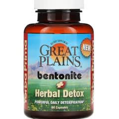 最大10%OFFクーポン Great Plains® Bentonite + Herbal Detox, 60 Capsules その他