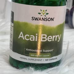 Complément Alimentaire Swanson Acai Berry 500 Mg - Boîte De 120 Capsules