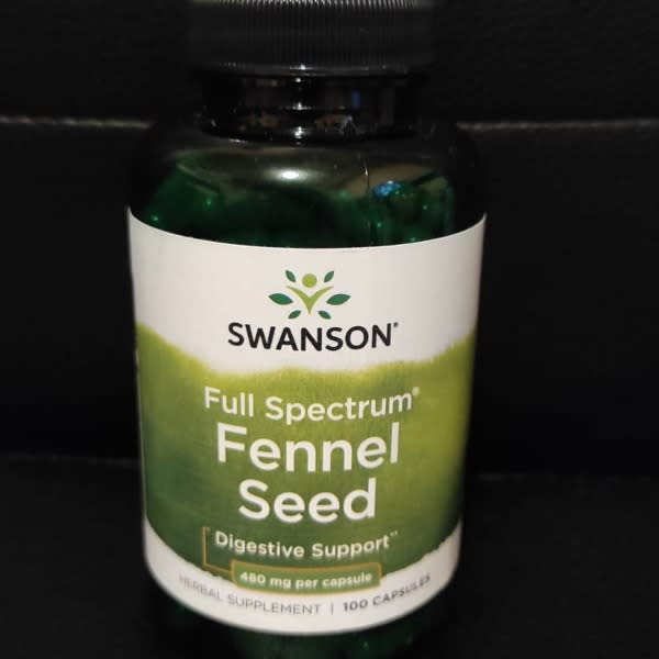 Gélules Fenouil (Fennel) Swanson Full Spectrum 480 Mg - Boîte De 100, Complément Alimentaire Neuf