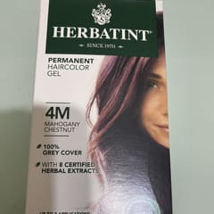 パーマネント ハーバル ヘアカラージェル、4M、マホガニー