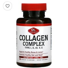 Complexe Collagène Types I,II,III,V,X - 1500mg, Anti-Âge, Peau & Articulations, 30/60/120 Gélules