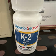 Superior Source, Vitamin K-2, 500 mcg, 60 instant-dissolving MicroLingual tablet