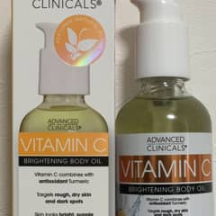 Huile Pour Le Corps à La Vitamine C Advanced Clinicals - 112 Ml, Illuminante, Hydratante Et éclaircissante