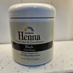 ヘナ、ヘアカラー&コンディショナー、ブラック、4 oz (113 g)