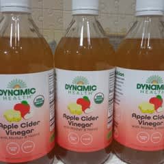 酵母入りアップルサイダービネガー、ハニー、473ml（16液量オンス）