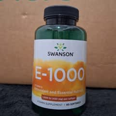 Vitamine E Naturelle Swanson 400 UI - 100 Capsules Molles, Dosage 268 Mg, Fabriqué Aux USA