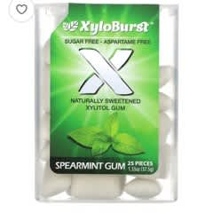 キシリトールガム、スペアミント、25個