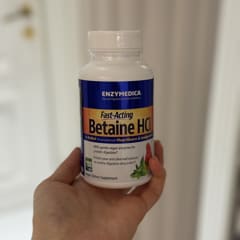 Complément Alimentaire Enzymedica Betaine HCl - 120 Gélules - Digestion