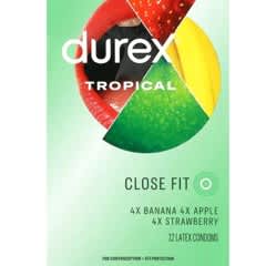 Tropical, Close Fit, 12 Latex Condoms