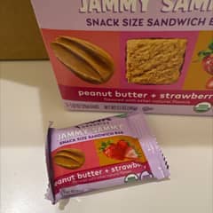 オーガニック・ジャミーサミー、ピーナッツバター＆ストロベリー、5本