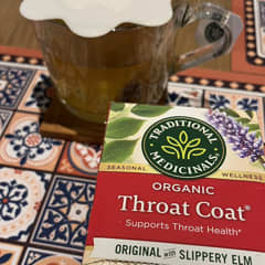Organic Throat Coat、アカニレ入りオリジナル、カフェイン Organic Throat Coat、アカニレ入りオリジナル、カフェイン