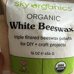 Organic White Beeswax, 16 oz (454 g)