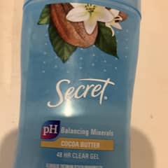 シークレットクリアジェル　デオドラントスティック　ココアバター　ココナッツ制汗剤 Secret シークレット クリアジェル デオドラント [ココアバター