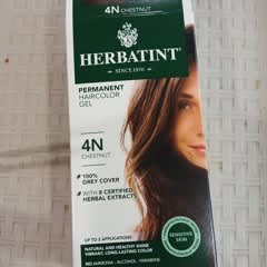 Herbatint ハーバティント　ヘアカラー　白髪染め　4つセット パーマネントヘアカラージェル、4N、チェストナット、135ml