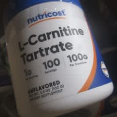 Página 1 - Reseñas - Nutricost, Tartrato de L-carnitina, Sin sabor, 250 g (8,9 oz)