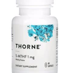 【新品未開封】葉酸 活性型5mg 60カプセル ソーン サプリメント Amazon | Thorne (ソーン) 葉酸サプリメント 5-MTHF 1mg メチル葉酸