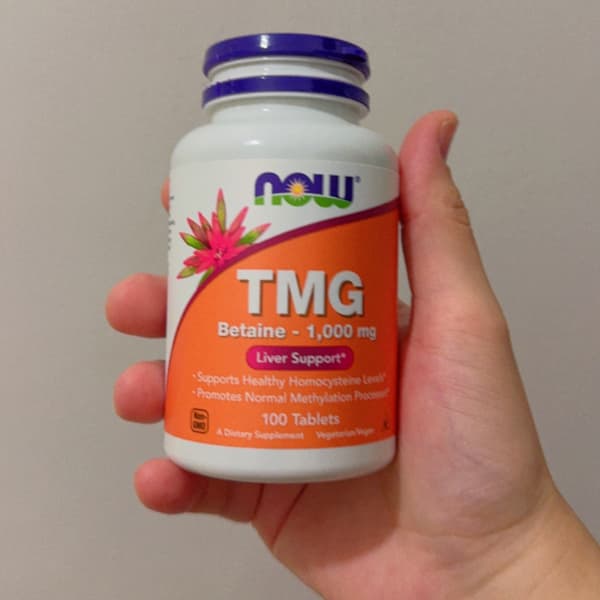 thumbnail image 2 of NOW Foods TMG Betaine 1000mg Tablets - 100 Count For Heart Health & Methylation Support 2 of 12