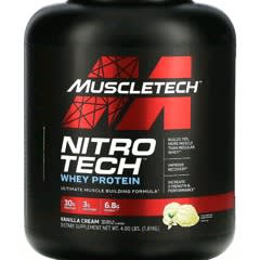 ニトロテック　ナイトロテックプロテイン ダブルリッチチョコレート（4.54㎏） Nitro Tech（ニトロテック）、100％ホエイゴールド、ダブル