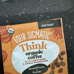 Four Sigmatic Instant Coffee With Lion's Mane, Chaga & Rhodiola - Organic Mushroom Coffee For Focus & Energy
