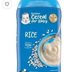 Month Old GERBER CEREAL Stage Wheat With Yogourt Blueberry