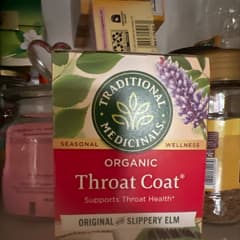 Organic Throat Coat、アカニレ入りオリジナル、カフェイン Organic Throat Coat、アカニレ入りオリジナル、カフェイン