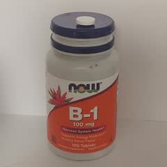 Vitamine B-1 Now Foods 100mg - 100 Comprimés, Complément Alimentaire