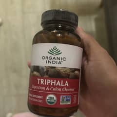 Organic India Triphala 180 Capsules (3 Boxes) – Digestion, Colon & Immune Support – All-Natural Amla