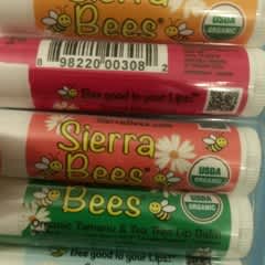 【新品】シエラビーズ　オーガニックリップバーム　ココアバター　4個パック オーガニックリップバームコンボパック、8個パック、各4.25g（.15oz）