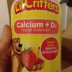 カルシウム グミサプリ　L&#39;il Critters Calcium + D3 Calcium + Vitamin D Gummy Bear Vitamins for Kids | L'il