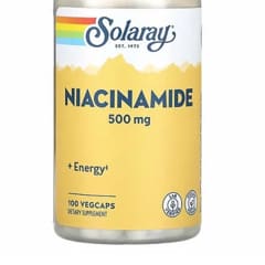 Amazon | 「お得な4個セット」Solaray, ナイアシンアミド、500mg