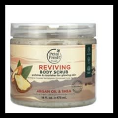 ピュア、リバイビング ボディスクラブ、アルガンオイル＆シア、473ml