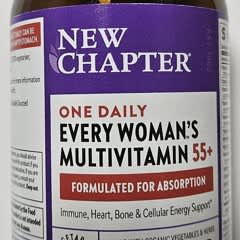 thumbnail image 2 of New Chapter Every Woman's Multivitamin 55+ – 96 Tablets (Immune, Heart, Bone Support) 2 of 2