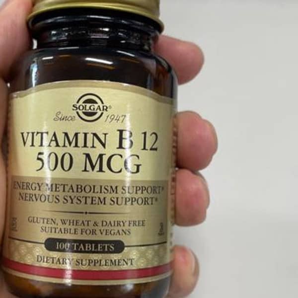 Solgar Vitamin B12 500 Mcg Tablets - 100 Count Vegan Supplement For Energy & Nervous System