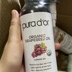 オーガニック グレープシードオイル、473ml（16液量オンス）