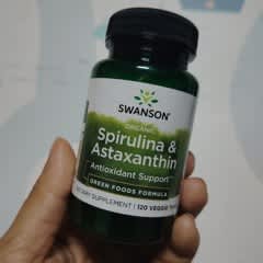 astaxanthin spirulina l carnitine Page 1 - Reviews - Swanson Vitamins, Spirulina & Astaxanthin, 120 Veggie  Tabs