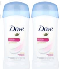 Antiperspirant Deodorant、パウダー、2個セット、各74g（2.6オンス）