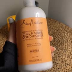 Shea Moisture Coconut & Hibiscus Curl & Shine Conditioner – 384 Ml, Für Lockiges Haar