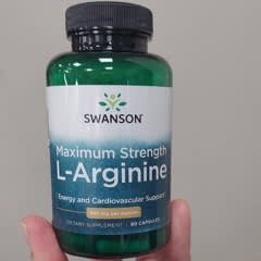 Swanson L-Arginine Forte 850 Mg - Boîte De 90 Capsules, Complément Alimentaire