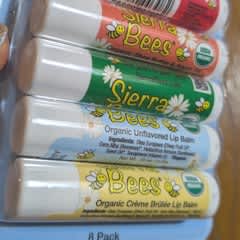 オーガニックリップバームコンボパック、8個パック、各4.25g（.15oz）