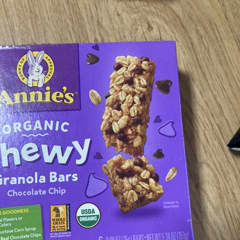 【お取り寄せ商品】[12個セット]アニーズホームグロウン オーガニック チョコレートチップ チューイーグラノーラバー 6本入り Annie's grown Organic Chocolate Chip Chewy Granola Bars オーガニック チュウイー グラノーラバー、チョコレートチップ、6本