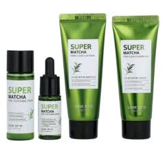 スーパー抹茶毛穴汚れケアスターターセット、エディション、4点セット